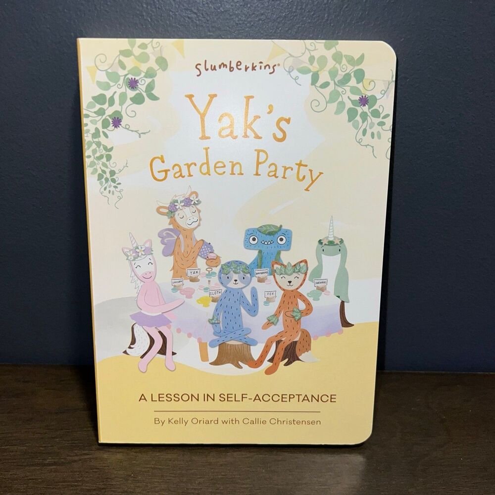 Slumberkins Board Book “Yak’s Garden Party”